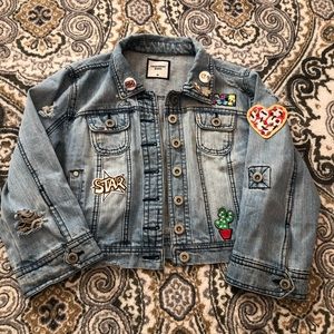 Girl’s Jean Jacket, size medium. Unique, one of a kind!